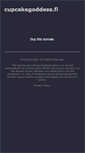 Mobile Screenshot of cupcakegoddess.fi
